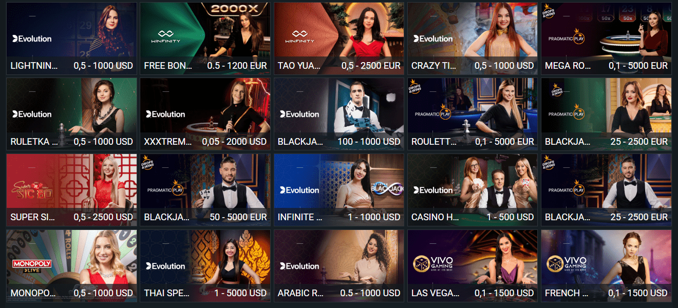 Betwinner casino en vivo