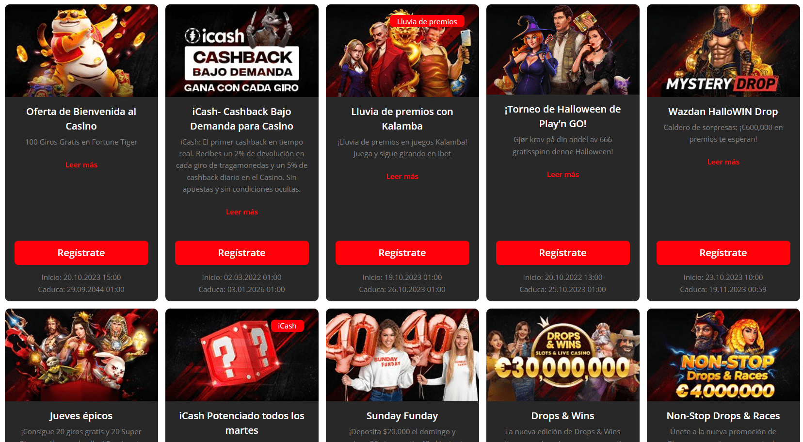 Promociones iBet Casino