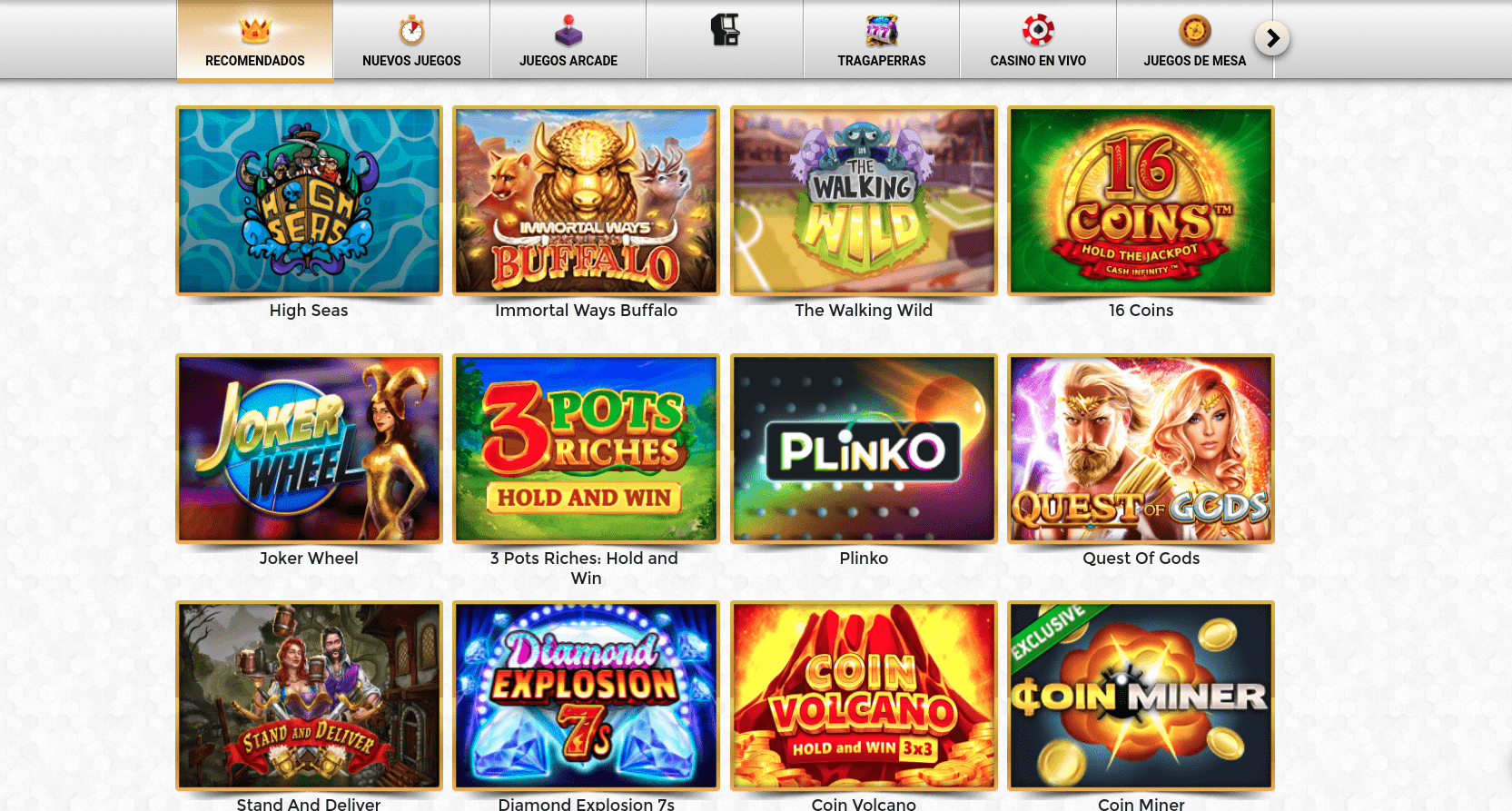 Tragaperras en Unique