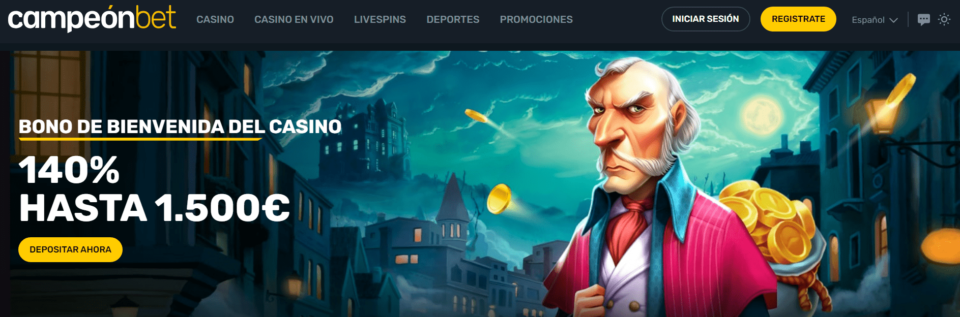 Bono de bienvenida en Campeonbet