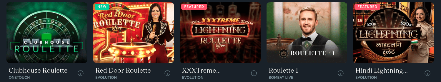 Ruleta en vivo en Sportsbet