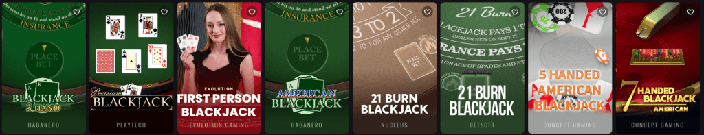 Blackjack en Betmaster