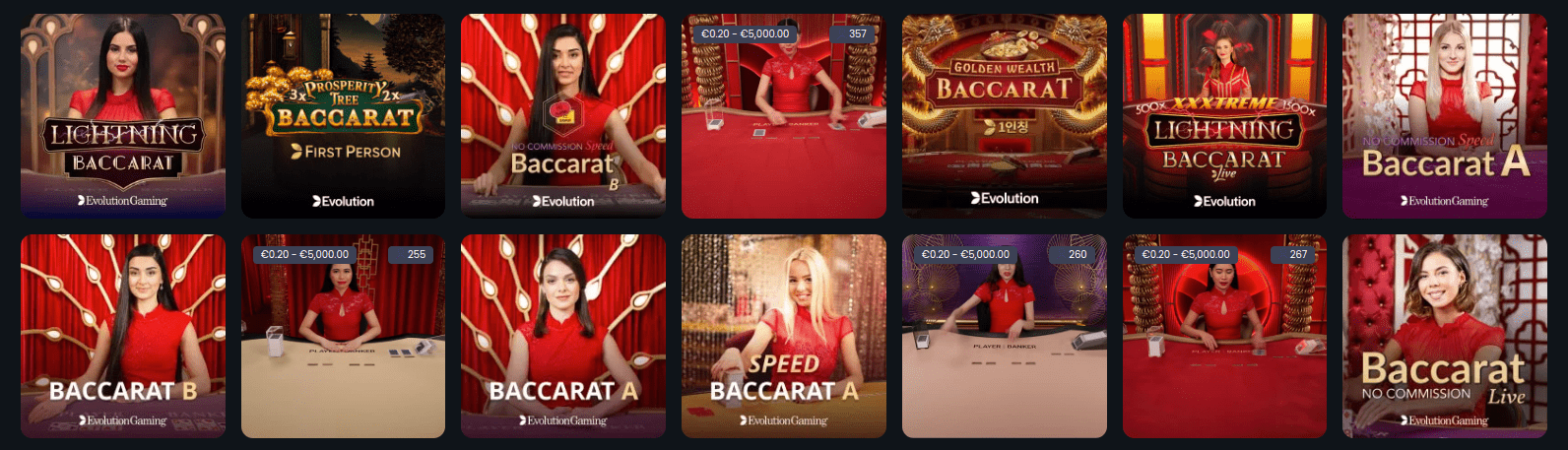 Baccarat en Betspino