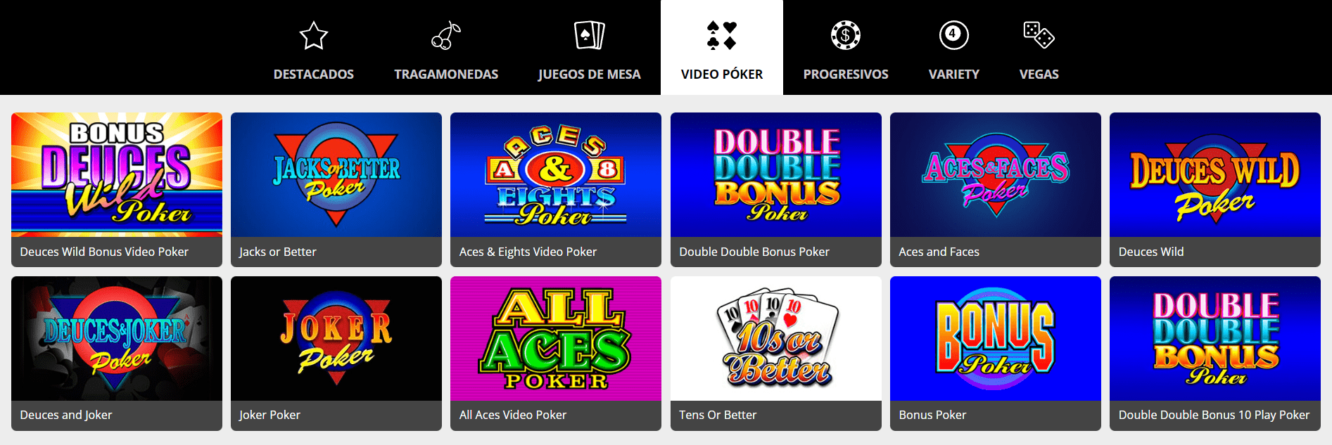 Video Póquer en Euro Palace