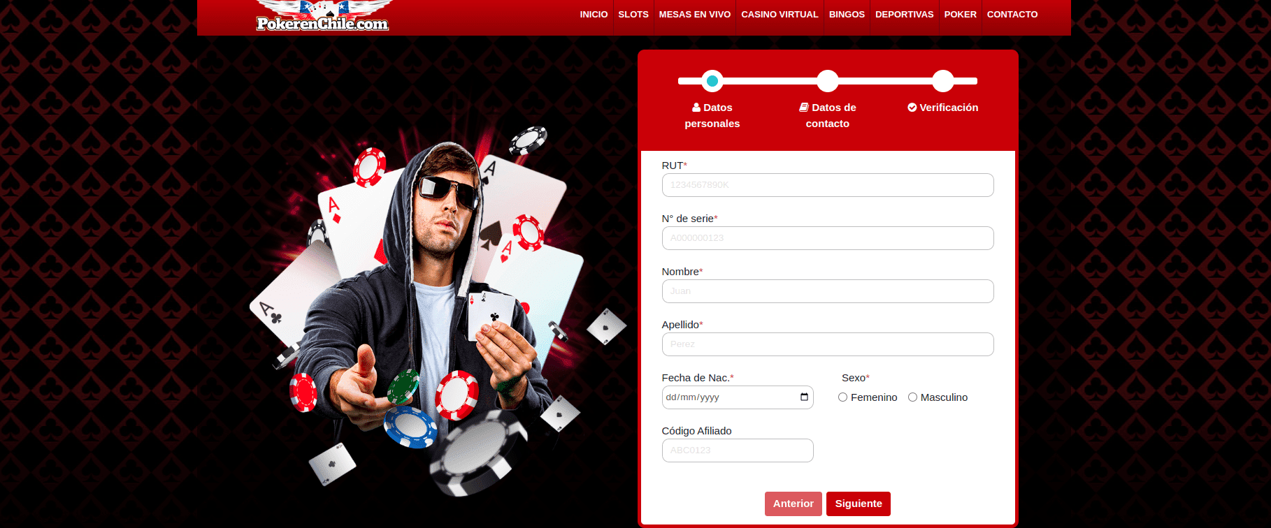 Registro en PokerEnChile