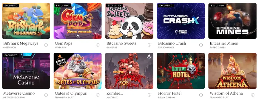 Tragamonedas en Bitcasino.io