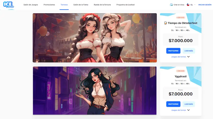 Torneos de Ice Casino