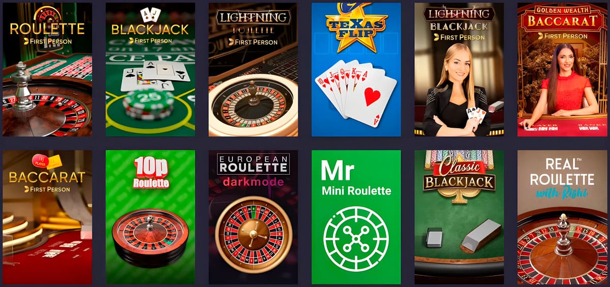 Powbet juego de mesas