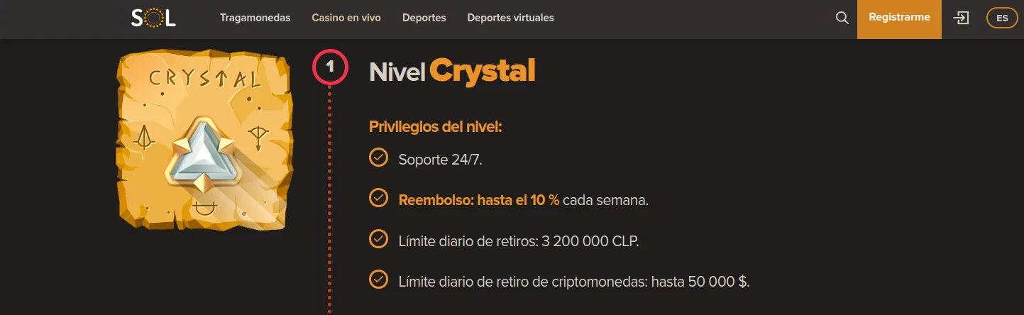 Sol Casino es fiable