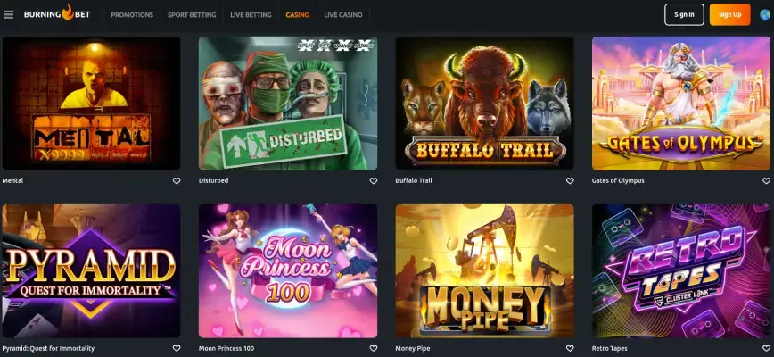 BurningBet tragamonedas