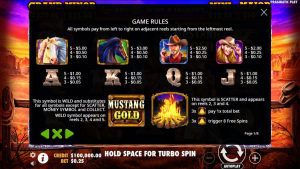 Símbolos en Mustang Gold