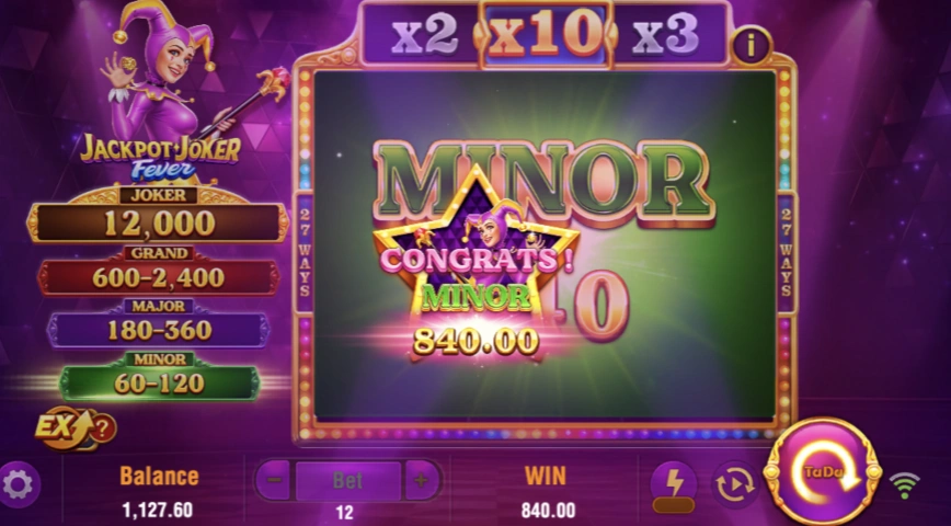 Como gana en Jackpot Joker Fever